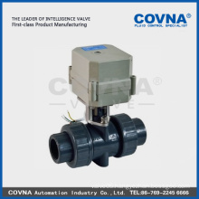 Plastic pvc ball valve 2 way motor electro valve